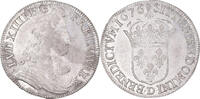 France 1/2 Écu à la cravate Louis XIV, Lyon, Silver -
