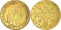 France Louis d'or aux 8L, tête nue Louis XIV, Bayonne, Gold -