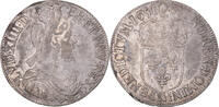 France 1/2 Ecu Coin, Louis XIV, 1/2 Écu à la mèche longue -