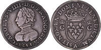 France 1/2 Teston 1573 Paris Coin, Charles IX, Piéfort, Paris, Silver EF(40-45)