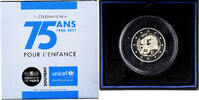 France 2 Euro 75 ans UNICEF, Proof, MDP, Bimetallic -