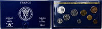 France Coffret 1 c. à 10 frs. MDP, série FDC -