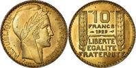 France 10 Francs Coin, Turin, Paris, ESSAI, Aluminium-Bronze -
