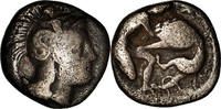 Diobol Coin, Calabria, Tarentum, Silver, HN Italy:976 -