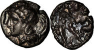 Diobol Coin, Calabria, Tarentum, Silver, SNG ANS:1360 -