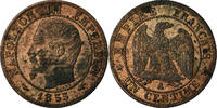 France Centime Coin, Napoleon III, Napoléon III, Paris -