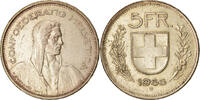 Switzerland 5 Francs Coin, Bern, Silver, KM:40 -
