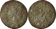 France Denier Tournois Coin, Louis XIV, Paris -