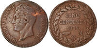 Monaco 5 Centimes, Cinq Coin, Honore V, Cast Brass -
