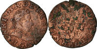 France Double Tournois 1581 Poitiers Coin, Henri III, Poitiers, Copper S 38.66 US$  +  29.33 US$ shipping