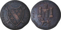 Great Britain Halfpenny Token Coin, Norfolk, Norwich, Copper -
