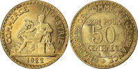 France 50 Centimes Coin, Chambre de commerce, Paris -