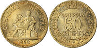 France 50 Centimes Coin, Chambre de commerce, Paris -