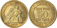 France 50 Centimes Coin, Chambre de commerce, Paris -