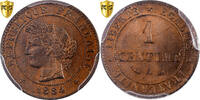 France 1 Centime Cérès, Paris, Bronze, PCGS, Gadoury:88 -