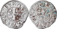 France Denarius Coin, Champagne, Thibaut II, Provins, Silver -