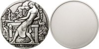 France Medal The Fifth Republic, Business & industry, Silvered -