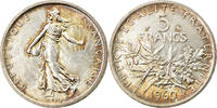 France 5 Francs Coin, Semeuse, Silver, KM:926, Gadoury:770 -