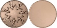 France Medal The Fifth Republic, Politics, Society, War, Bronze -