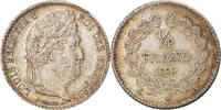 France 1/4 Franc Coin, Louis-Philippe, Paris, Silver -