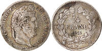 France 1/4 Franc Coin, Louis-Philippe, Strasbourg, Silver -