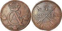 Sweden 1/4 Skilling Coin, Gustaf IV Adolf, Copper, KM:564 -