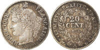 France 20 Centimes Coin, Cérès, Paris, Silver, KM:758.1 -