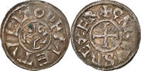 France Denier Coin, Charles le Chauve, Melle, Silver -