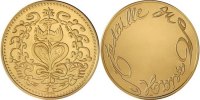 France Medal The Fifth Republic, Arts & Culture, Gilt Bronze -