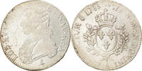 France Ecu Coin, Louis XVI, Écu aux branches d'olivier, Paris -