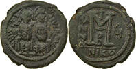 Follis Coin, Justin II, Nicomedia, Copper, Sear:369 -