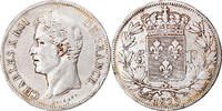 France 5 Francs Coin, Charles X, Nantes, Silver, KM:728.12 -