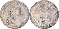 France Écu à la mèche longue Coin, Louis XIV, Toulouse -