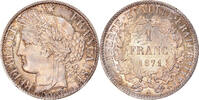 France Franc Coin, Cérès, Paris, Silver, KM:822.1, Gadoury:465 -