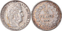 France 1/4 Franc Coin, Louis-Philippe, Lille, Silver -