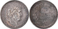France 25 Centimes Coin, Louis-Philippe, Rouen, Silver -