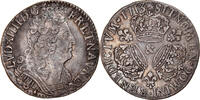 France 1/4 Ecu Coin, Louis XIV, 1/4 Écu aux 3 couronnes, Aix -