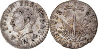 Haiti 12 Centimes Coin, Alexandre Petion, Silver -