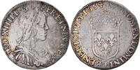 France 1/2 Ecu Coin, Louis XIV, 1/2 Écu à la mèche longue, Limoges -
