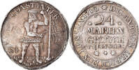 German States 24 Mariengroschen, 2/3 Thaler Coin, BRUNSWICK-WOLFENBUTTEL, Anton Ulrich, 24 Mariengroschen -