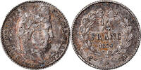 France 1/4 Franc Coin, Louis-Philippe, Paris, Silver -