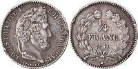 France 1/4 Franc Coin, Louis-Philippe, Paris, Silver -