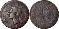 France Liard Coin, Louis XVI, Liard, La Rochelle, Copper -