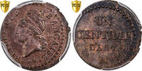 France Centime Dupré, Paris, Double-strike, Bronze, PCGS -