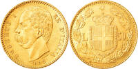 Italy 50 Lire Umberto I, Rome, Gold, PCGS, Friedberg:19, KM:25 -