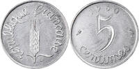 France 5 Centimes Épi, Paris, Pré-série, Stainless Steel, PCGS -