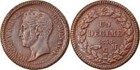 Monaco Decime Coin, Honore V, Copper, KM:97.1 -