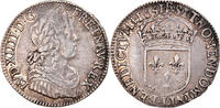 France 1/4 Ecu Coin, Louis XIV, 1/4 Écu à la mèche longue, Bayonne -