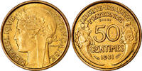 France 50 Centimes Coin, Morlon, Paris, ESSAI, Aluminum-Bronze -