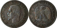 France Centime Coin, Napoleon III, Lyon, KM 775.4 -